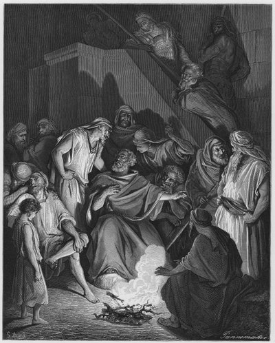 Saint Peter Denying Christ by Gustave Dore